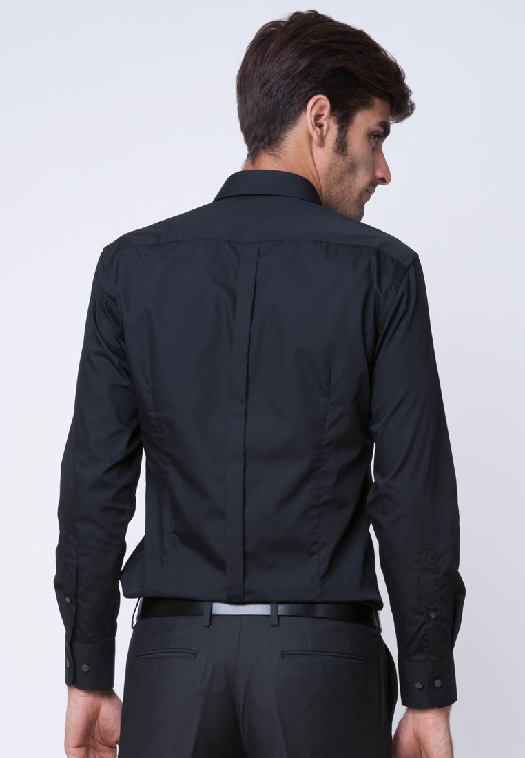 Basic Long Sleeve Shirt Black