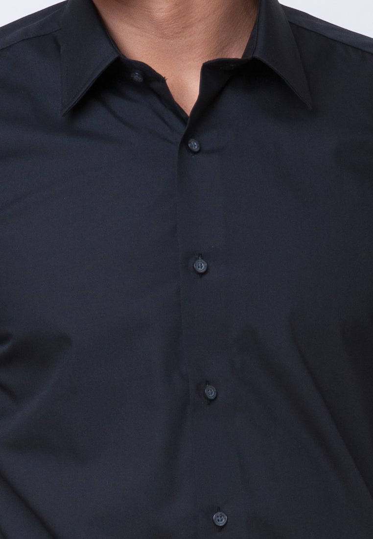 Basic Long Sleeve Shirt Black