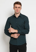 Pointed pocket long sleeve shirt