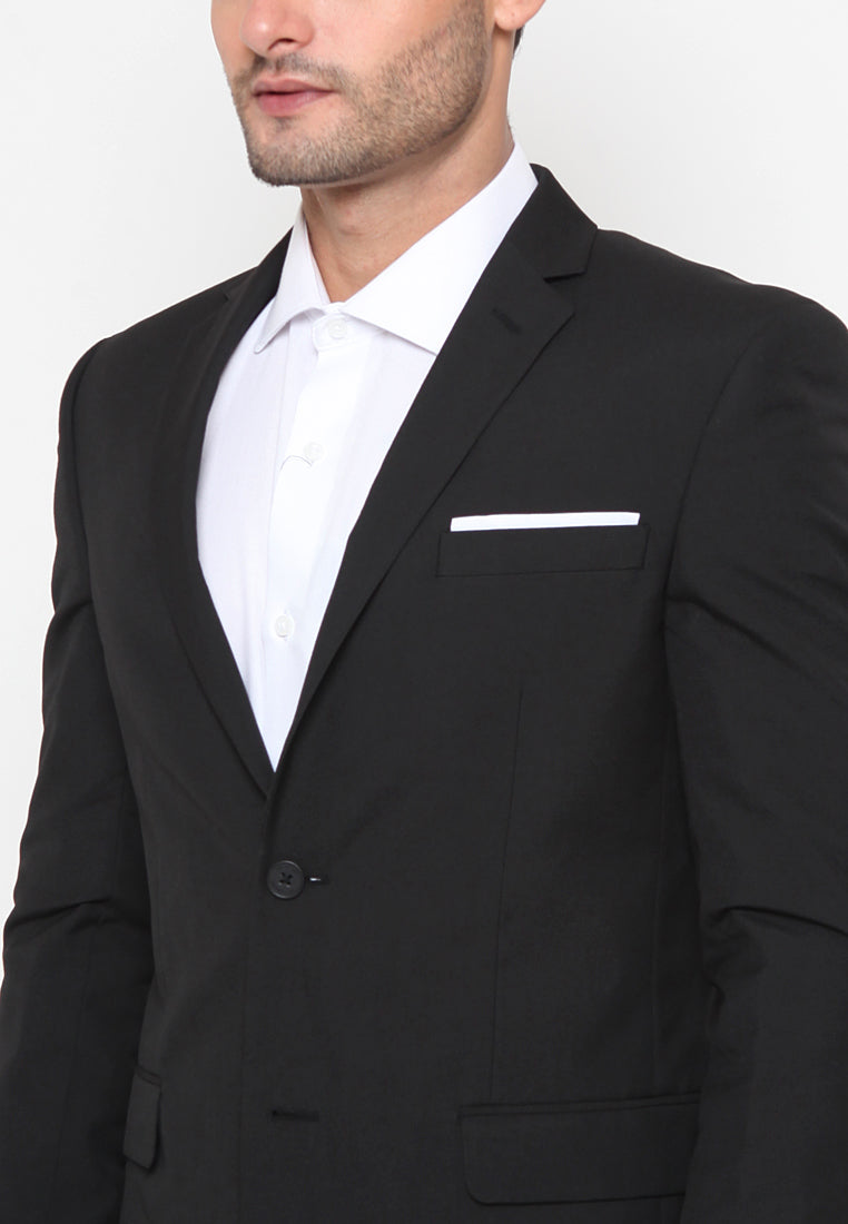 Slim Fit Suit Black