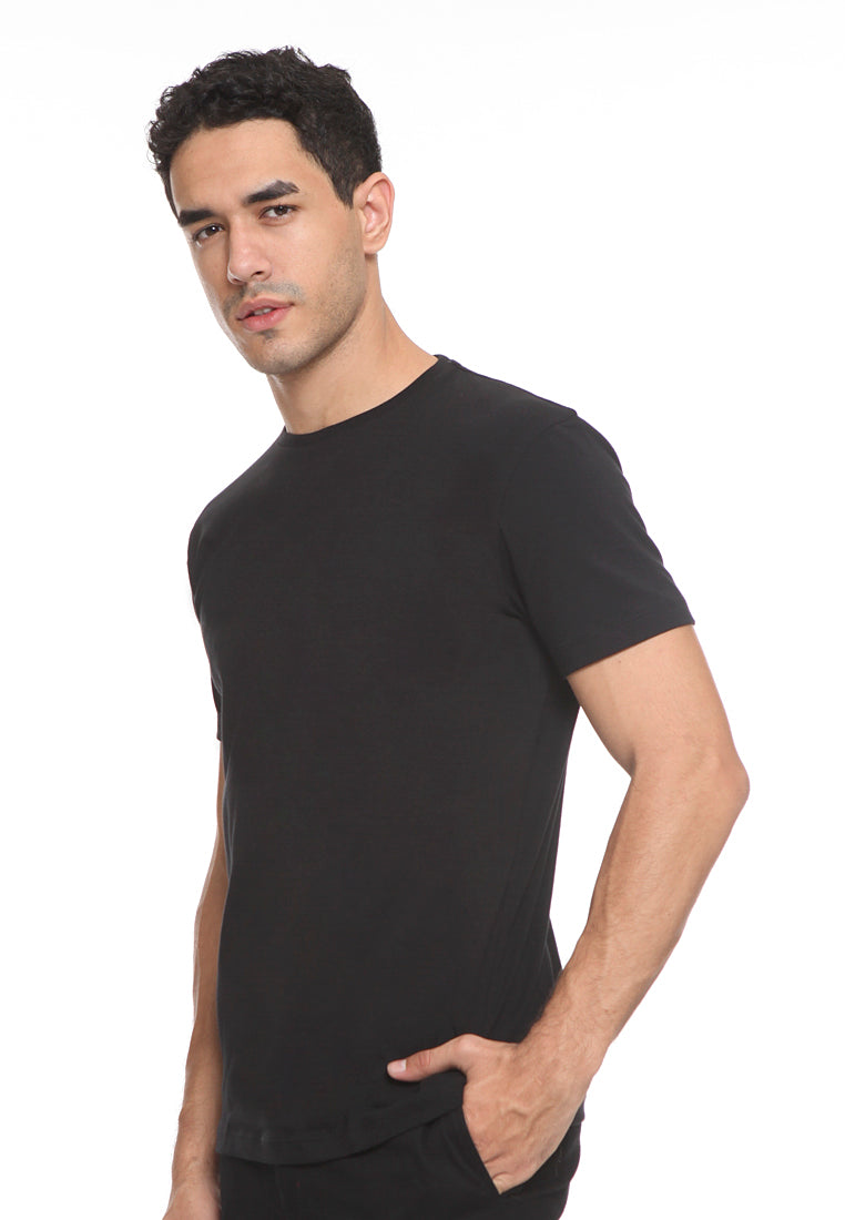 Basic Plain T-Shirt Black