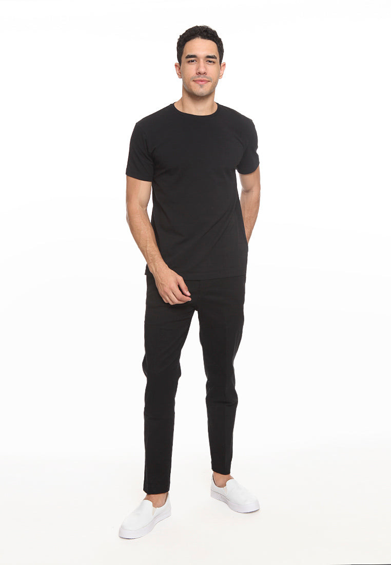 Basic Plain T-Shirt Black