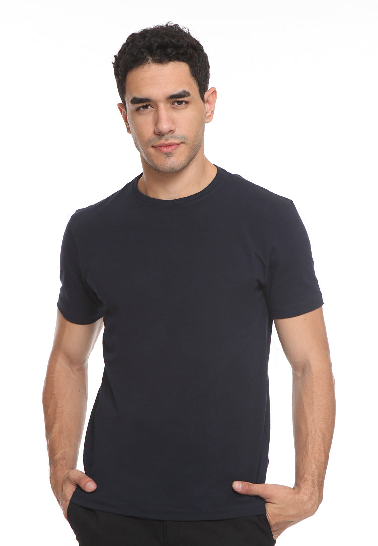 Basic Plain T-Shirt Navy