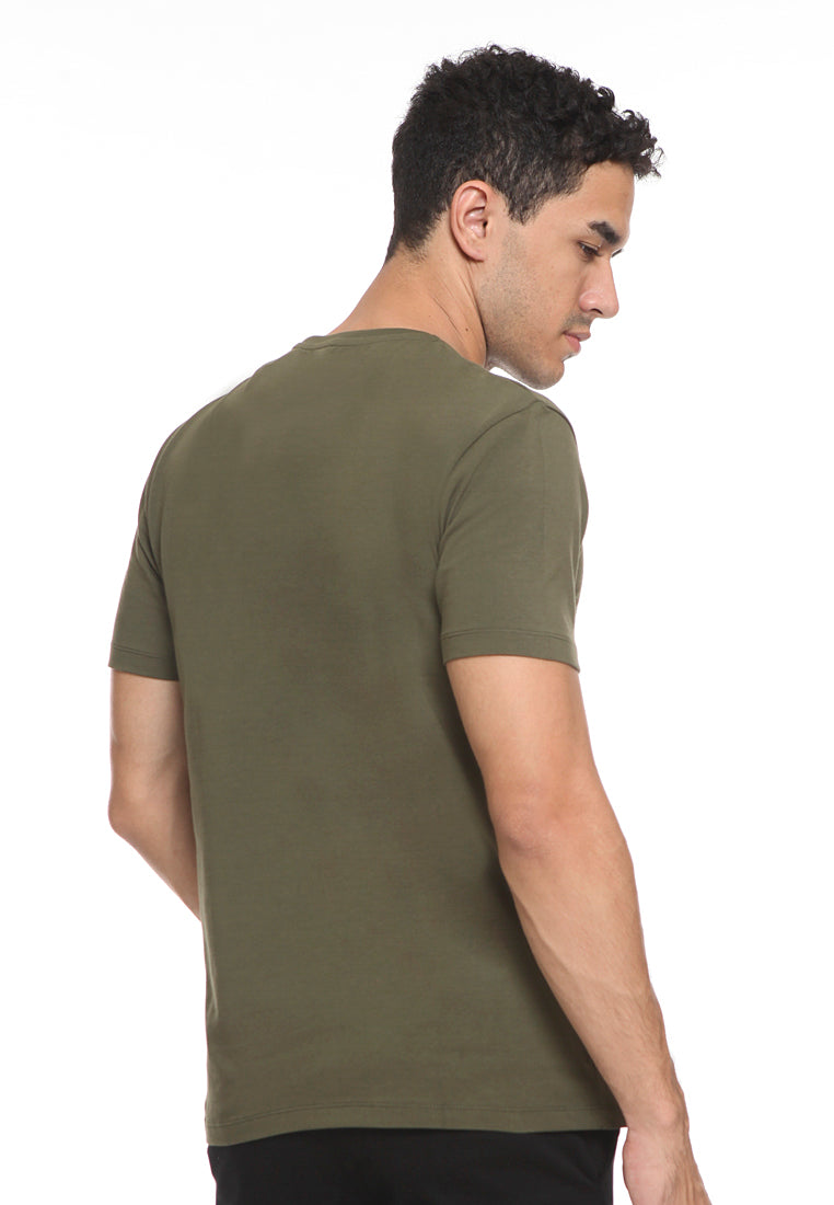 Basic Plain T-Shirt Olive