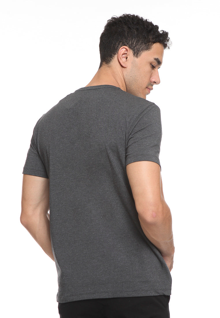 Basic Plain T-Shirt Dark Grey