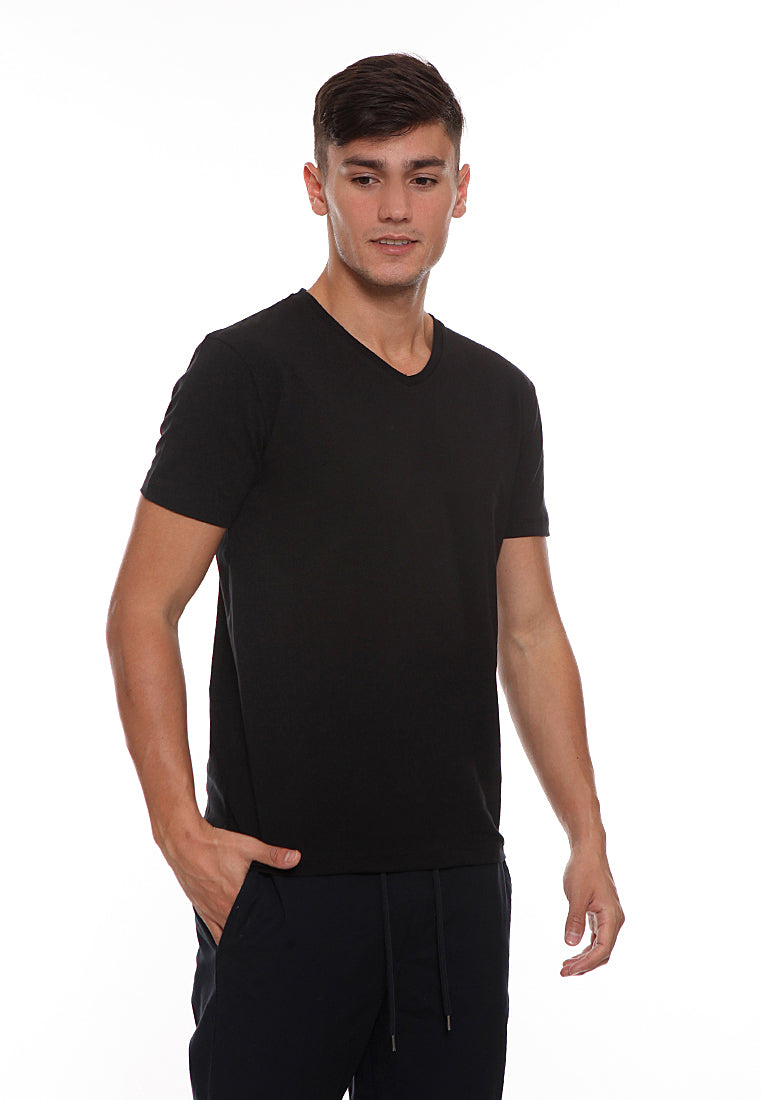 Basic V-Neck T-Shirt Black