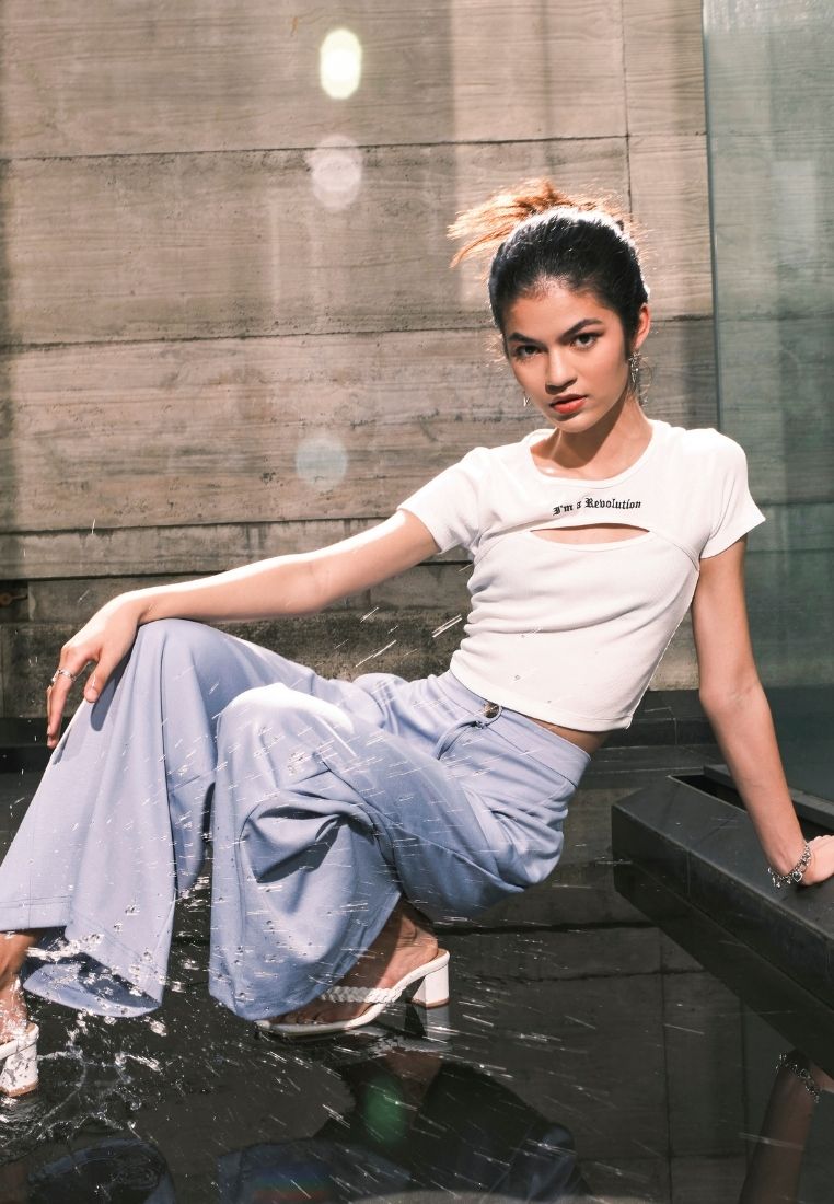 Double Layer Top with Embroidery