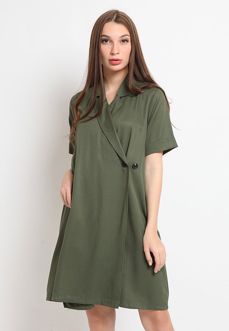 Adjustable Button Dress