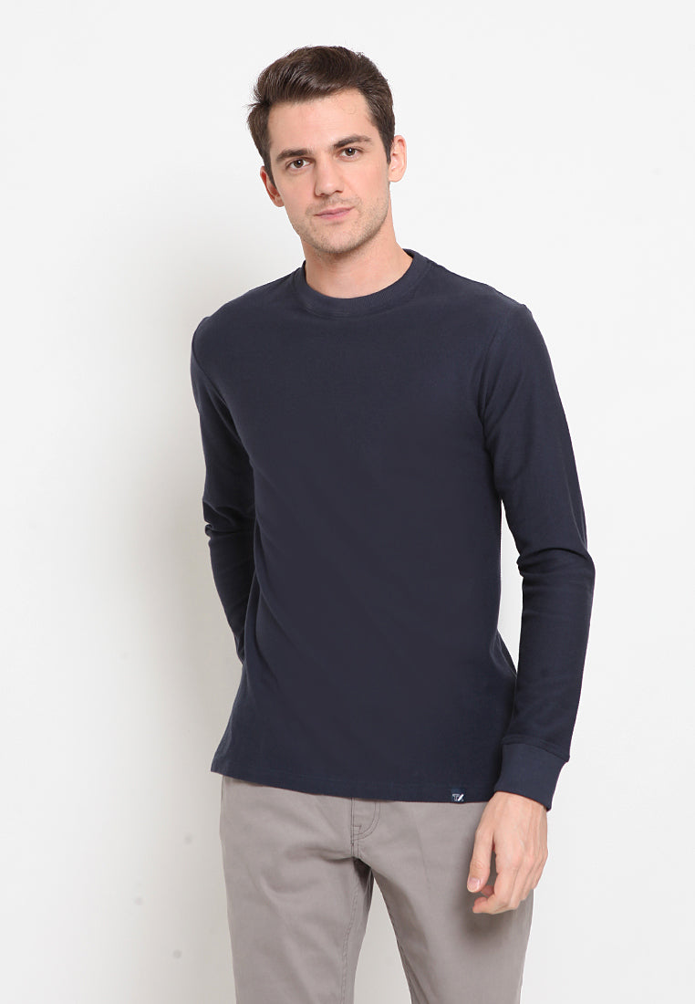 Navy Brush Twill Tee
