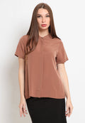 Chinese Collar Short Sleeve Shirt