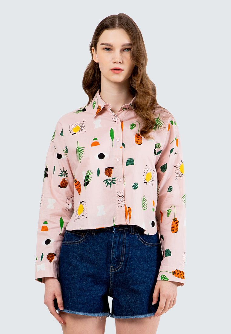 Lt. Pink Boxy Shirt