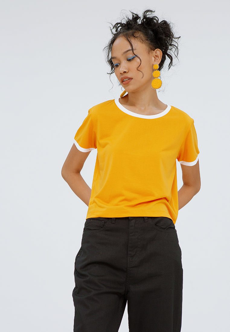 Crop Contrast T-shirt