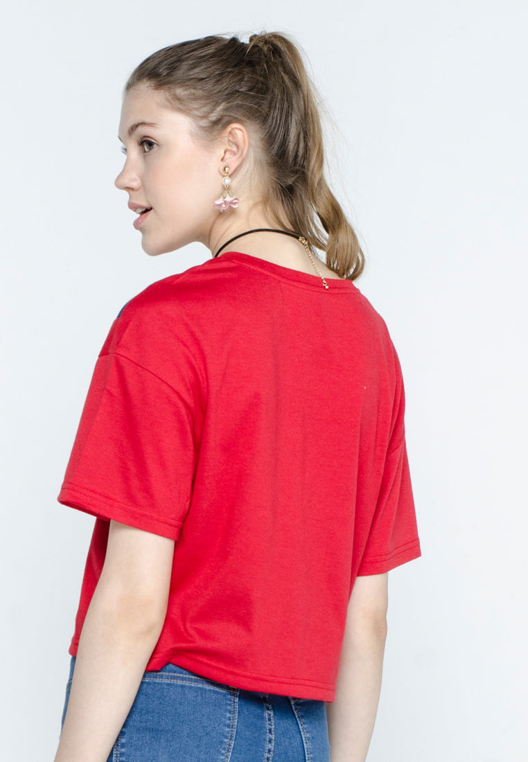 Cut & Sew Crop Top