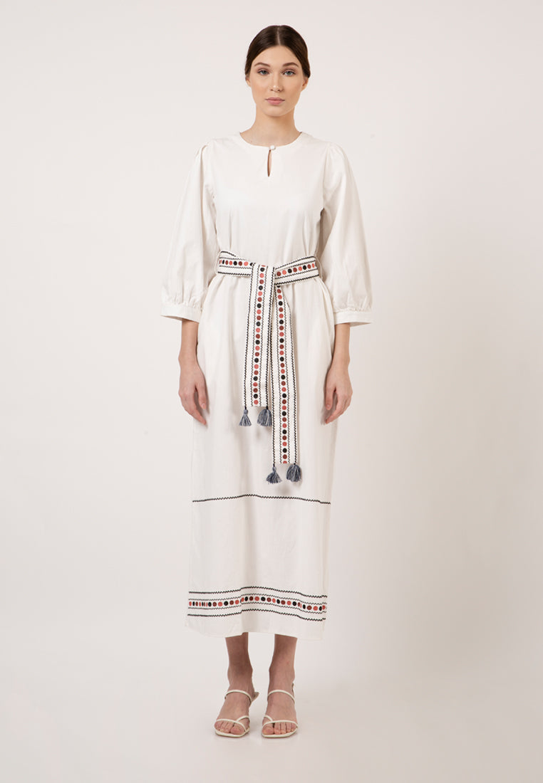 Long Sleeve Gamis with Belt
