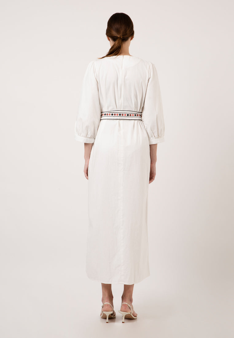 Long Sleeve Gamis with Belt