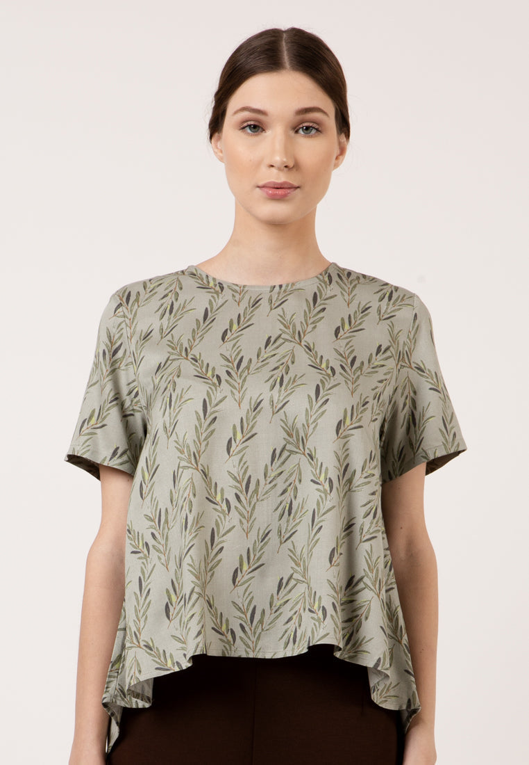 Hi Low Hem Flare Blouse