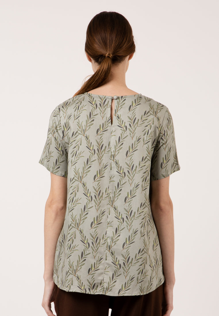 Hi Low Hem Flare Blouse