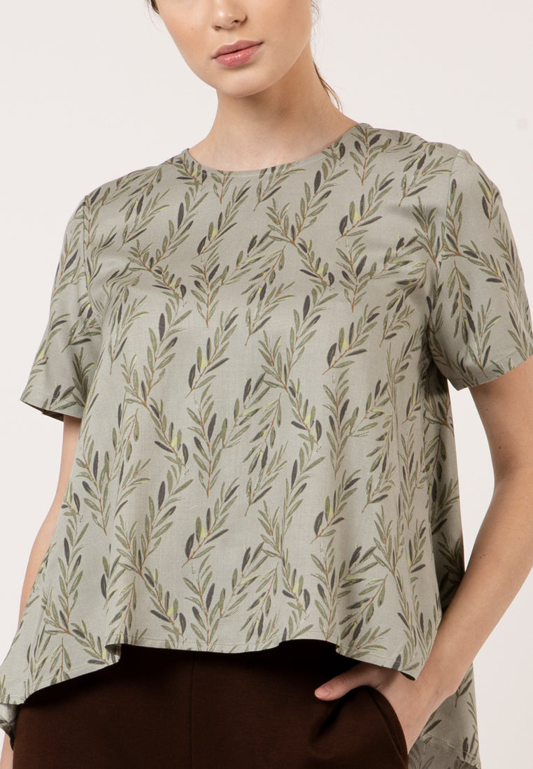 Hi Low Hem Flare Blouse