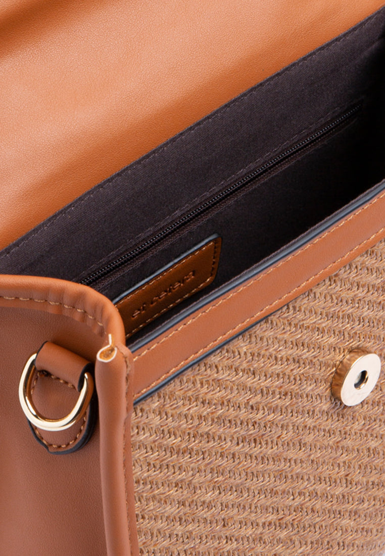 Brown Knot Sling Bag