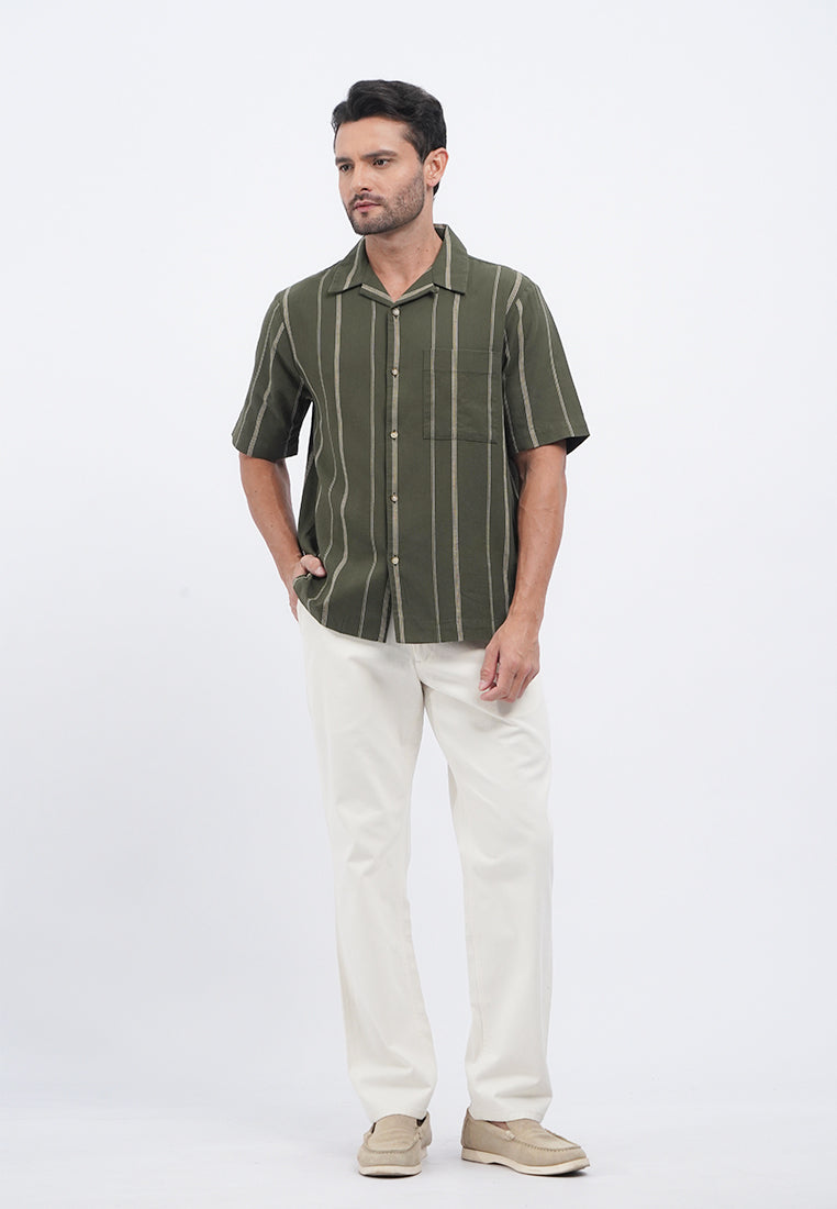 Regular Fit Textured Pants