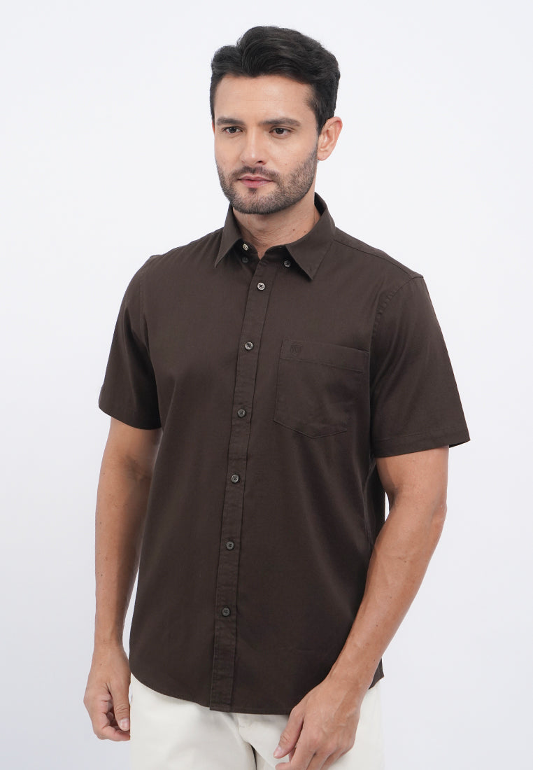 Regular Fit Short Sleeve Oxford Shirt