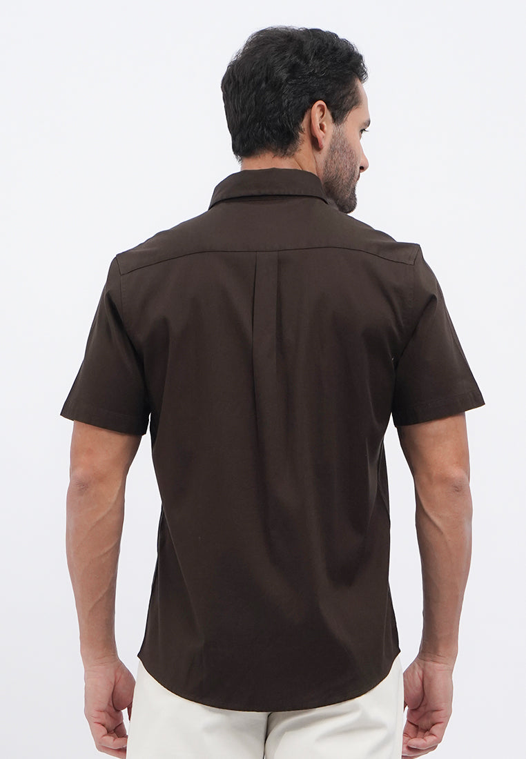 Regular Fit Short Sleeve Oxford Shirt