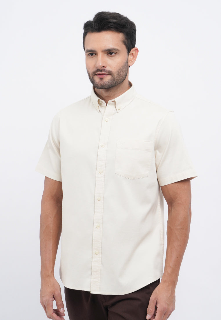 Regular Fit Short Sleeve Oxford Shirt