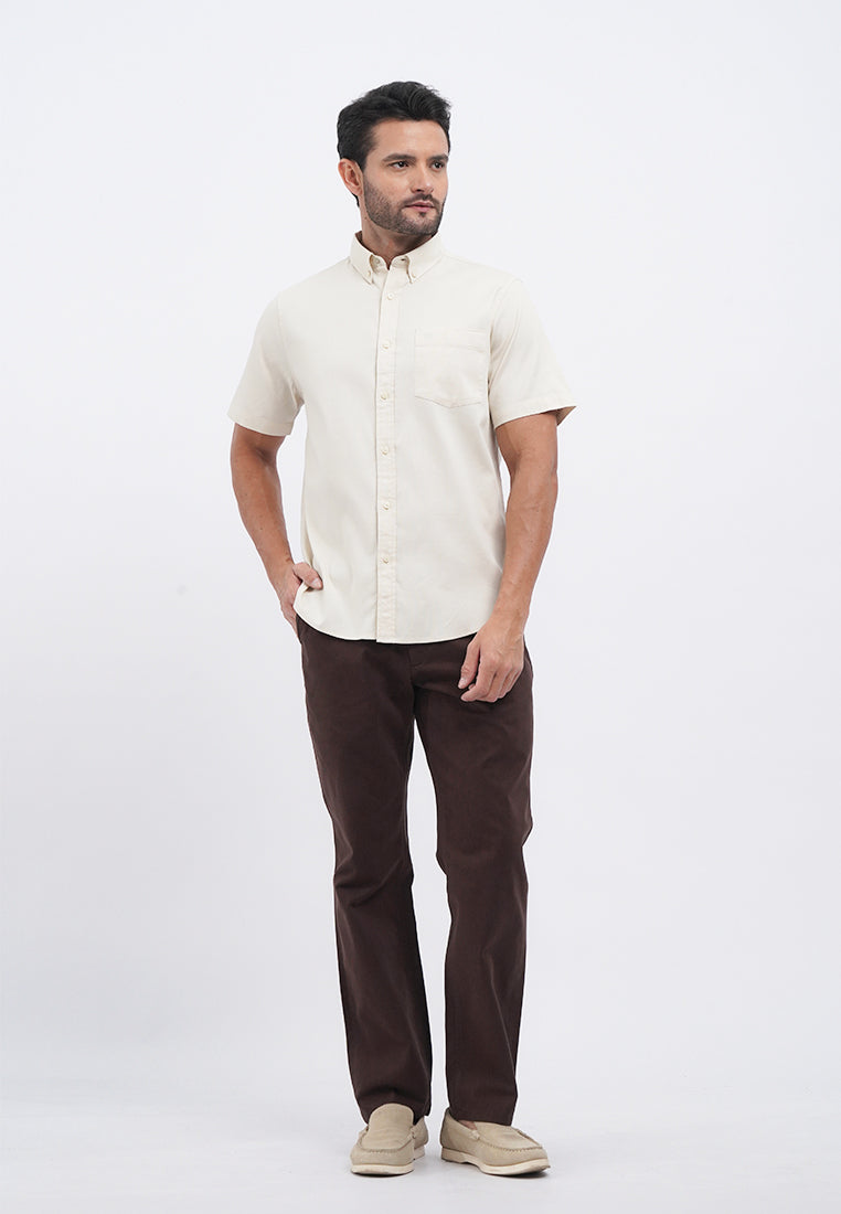 Regular Fit Short Sleeve Oxford Shirt
