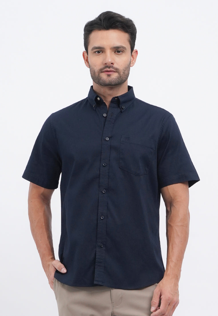 Regular Fit Short Sleeve Oxford Shirt