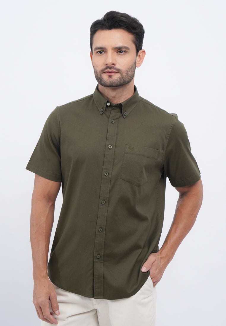Regular Fit Short Sleeve Oxford Shirt