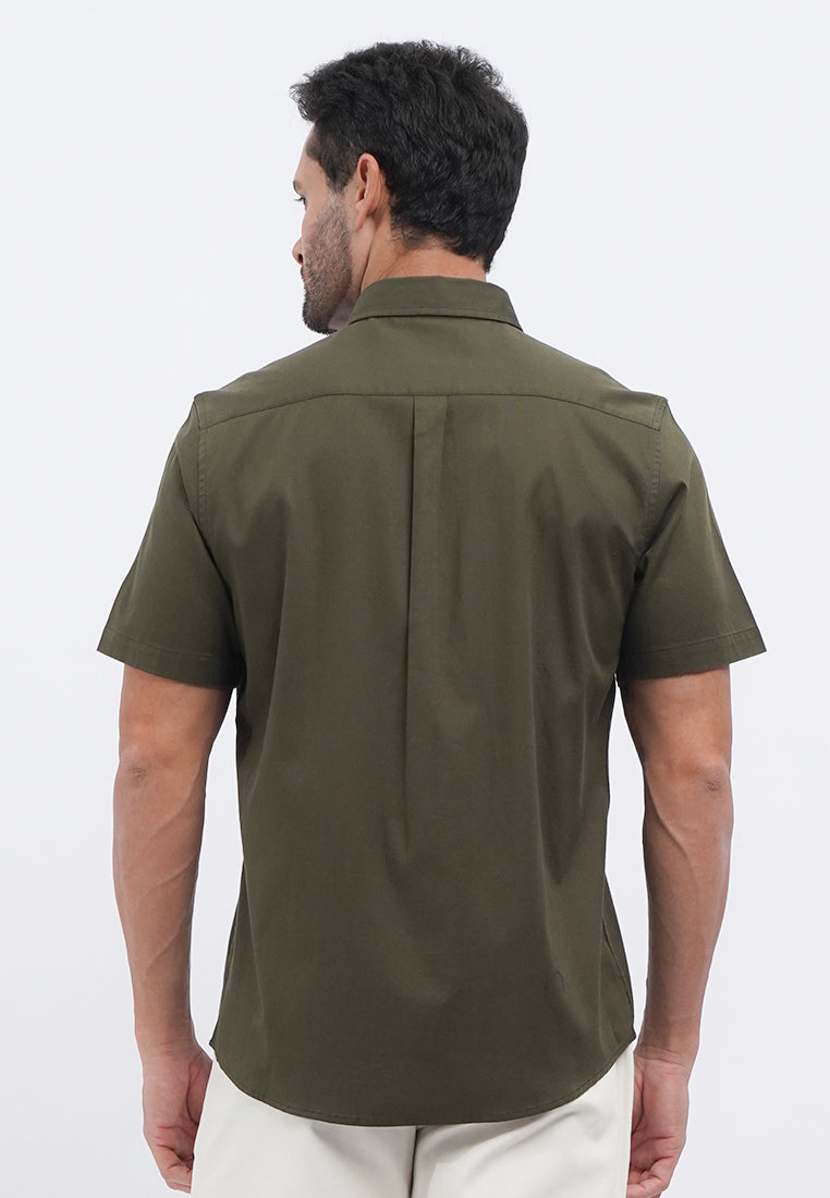 Regular Fit Short Sleeve Oxford Shirt