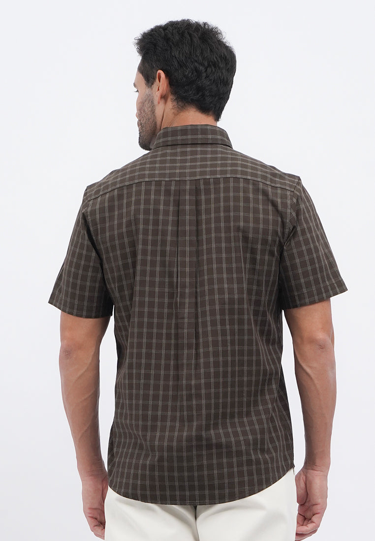 Regular Fit Short Sleeve Check Shirt