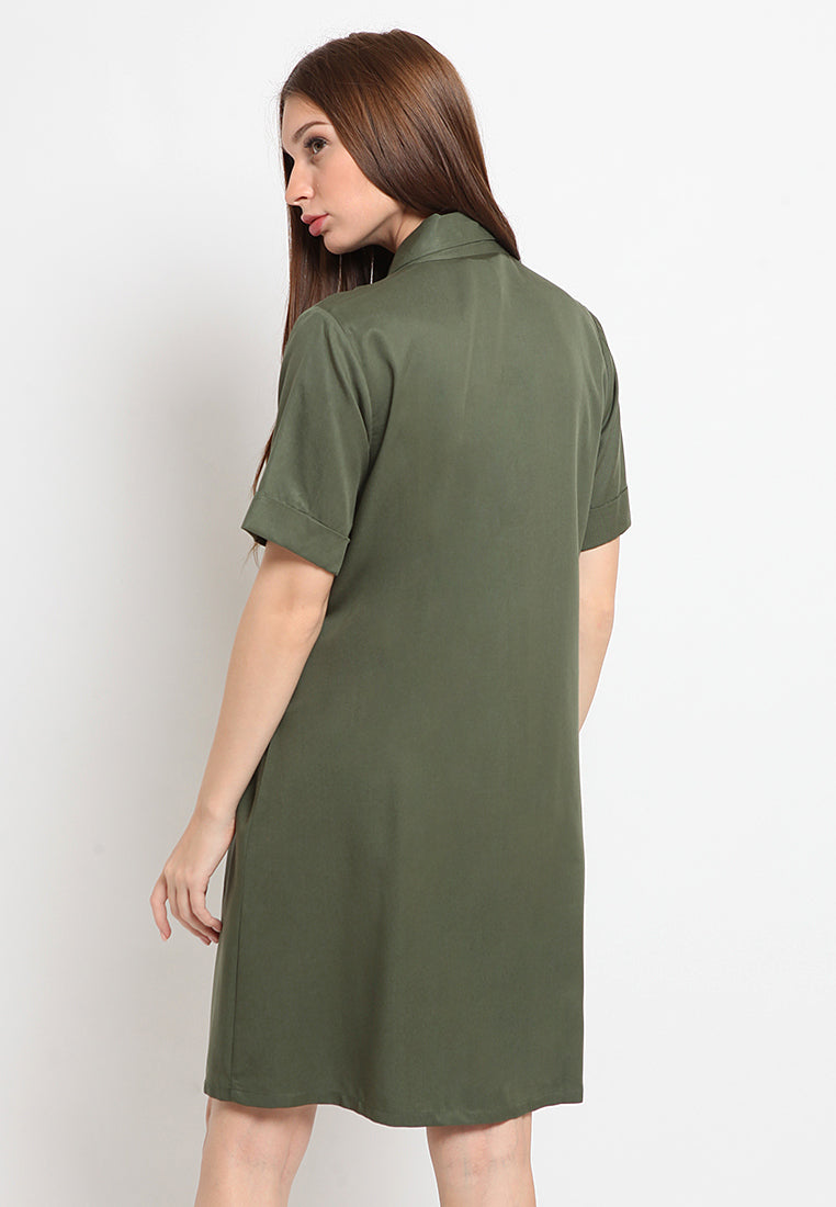 Adjustable Button Dress