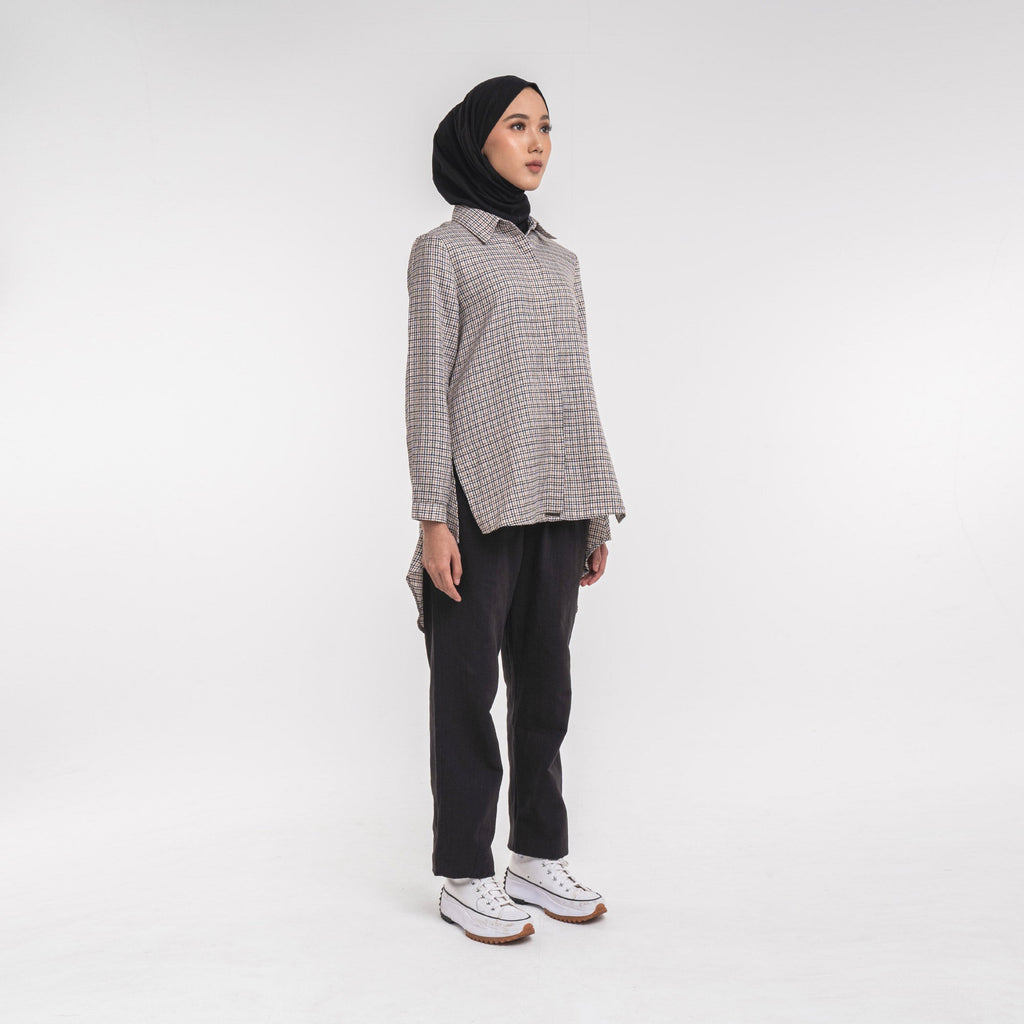 Hi-Low Shirt Brown