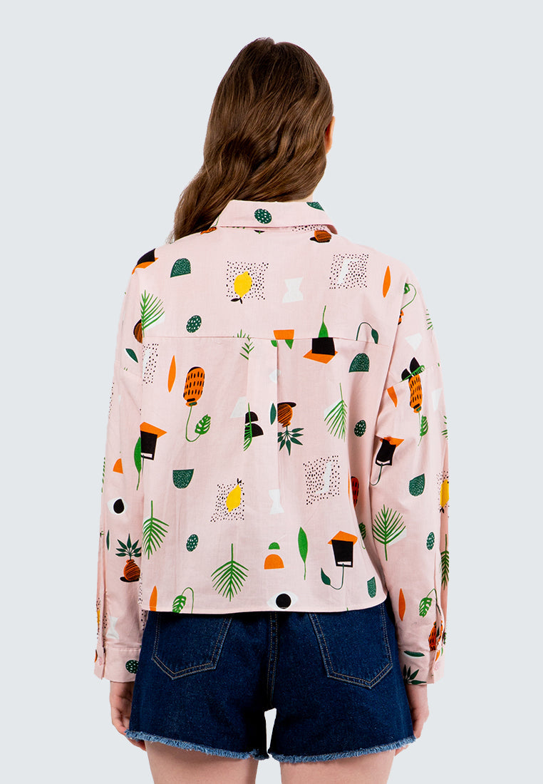 Lt. Pink Boxy Shirt