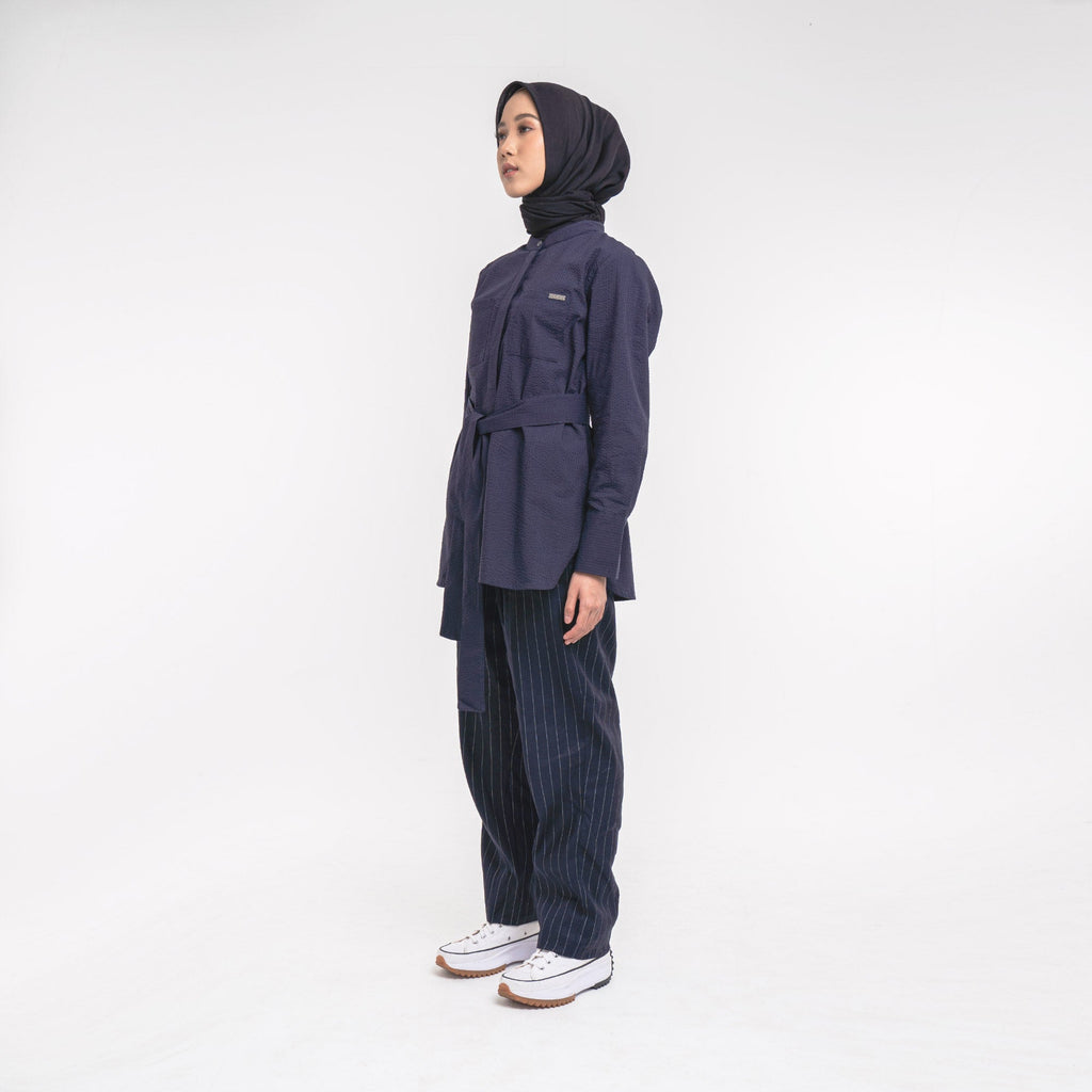 Round Neck Shirt Navy