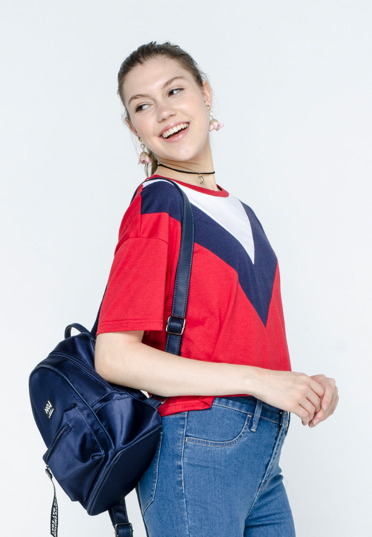 Cut & Sew Crop Top
