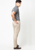 Skinny Fit Dress Up Pants Khaki