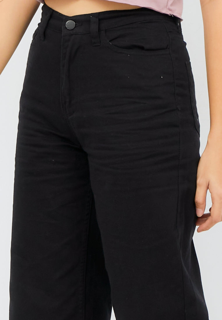 Wide Leg Denim Pants