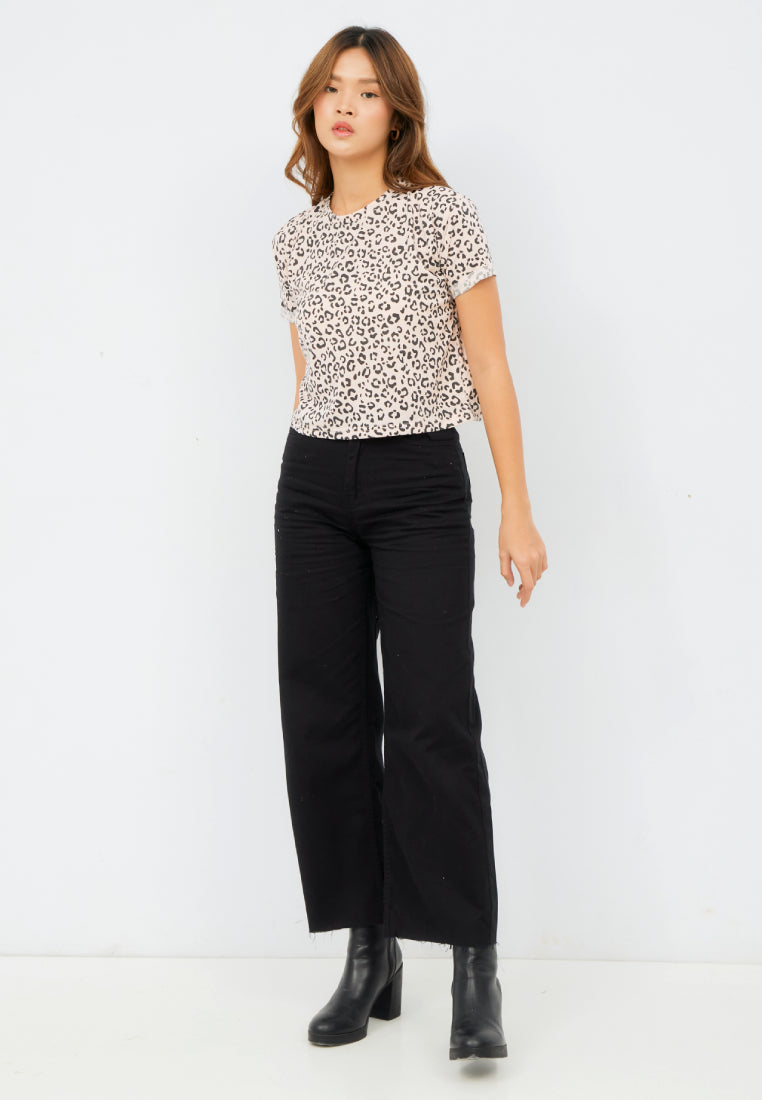 Wide Leg Denim Pants