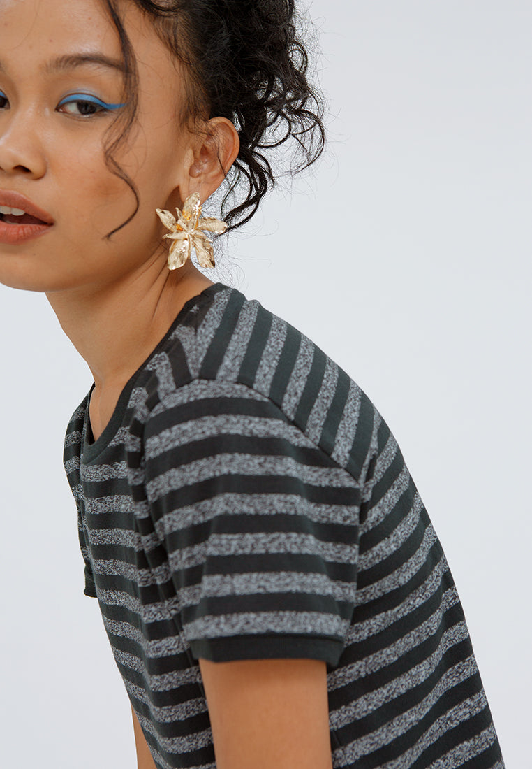 Crop Striped T-shirt