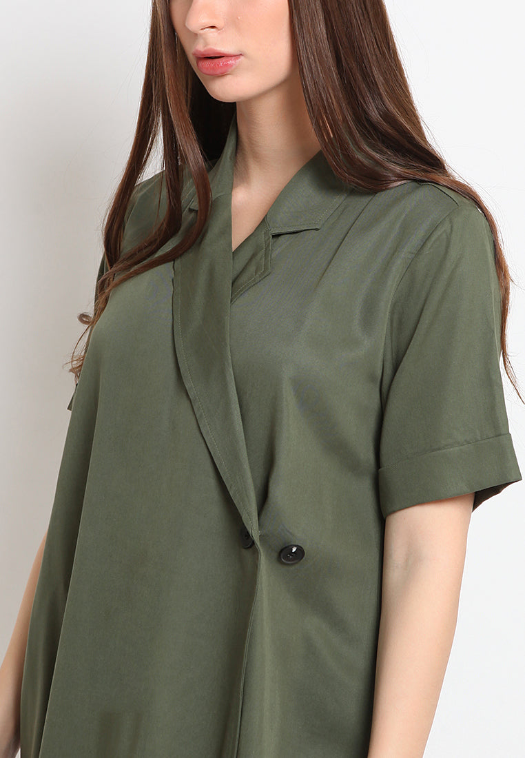 Adjustable Button Dress