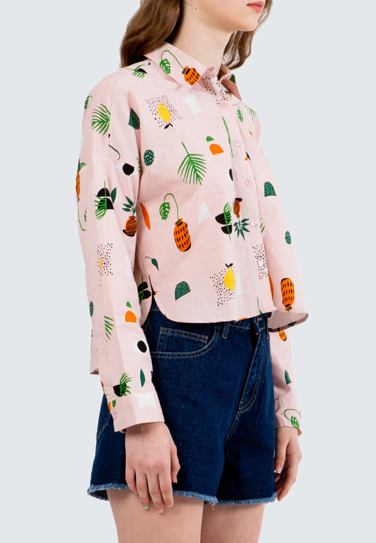 Lt. Pink Boxy Shirt