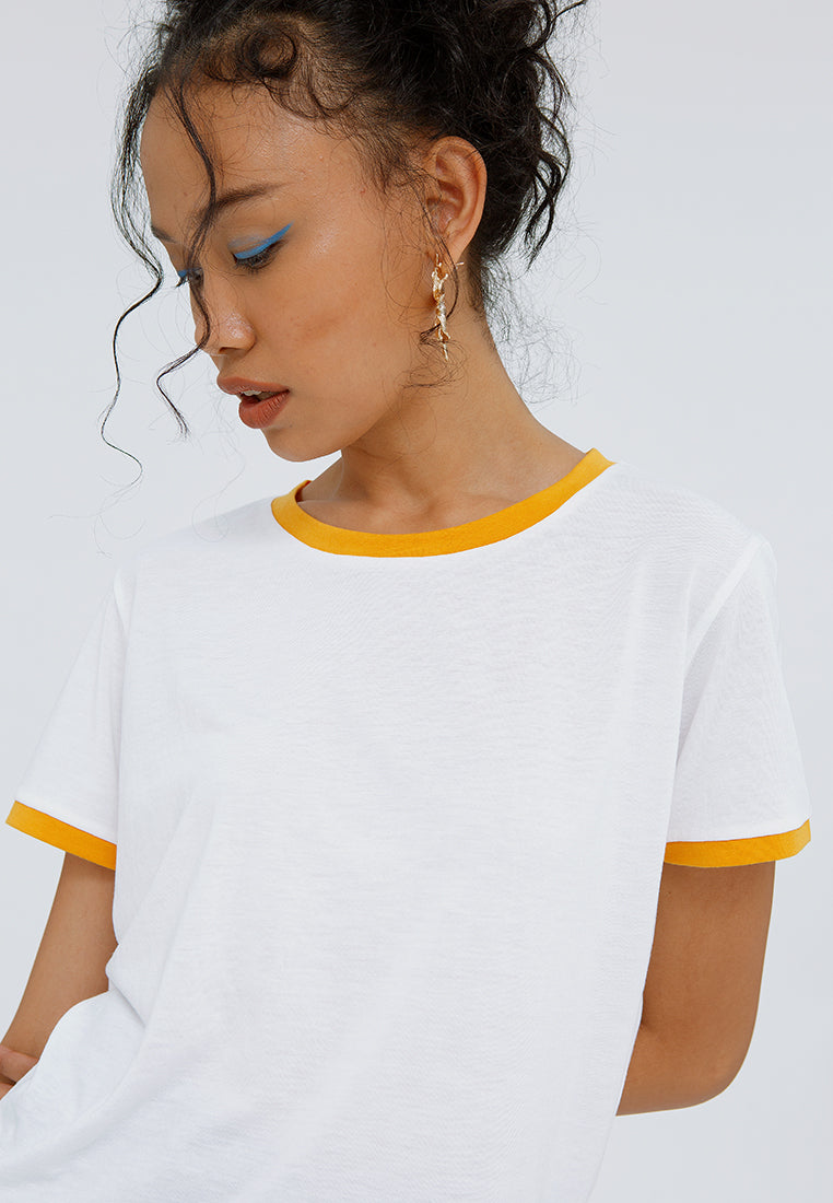 Crop Contrast T-shirt