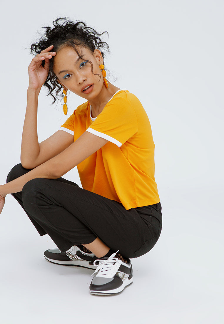 Crop Contrast T-shirt
