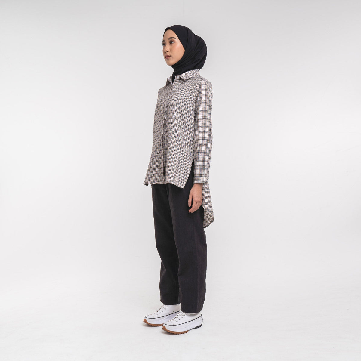 Hi-Low Shirt Brown