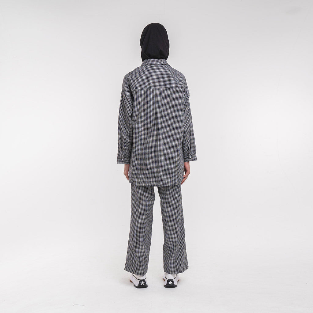Oversized Shirt Black-White