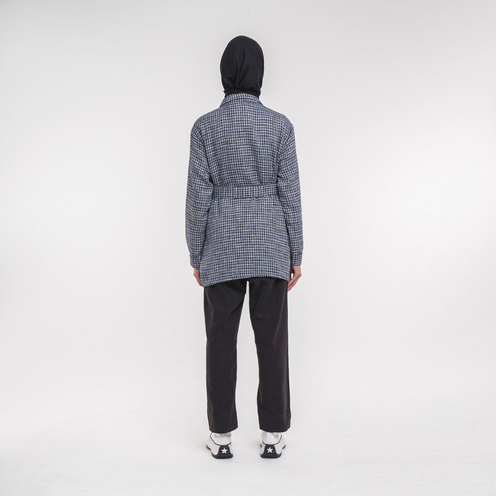 Safari Jacket Tweed Navy