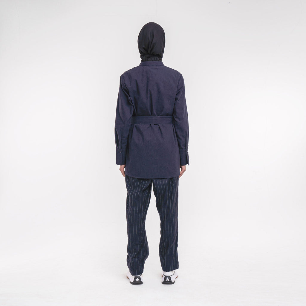 Round Neck Shirt Navy