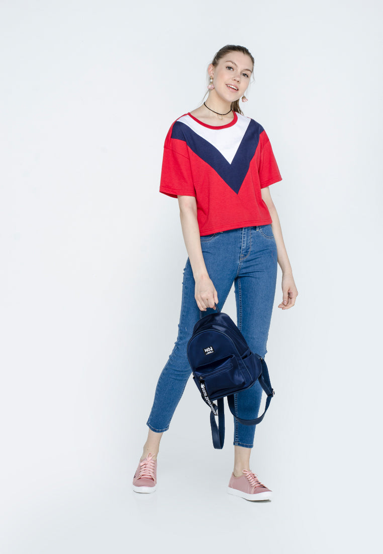 Cut & Sew Crop Top
